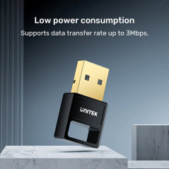 Unitek блутут адаптер Bluetooth 5.3 USB adapter, black - B105B