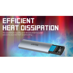 Unitek външна кутия за диск Storage - Case - M.2 NVMe/SATA M/B key - USB-C 10Gbps - S1230A