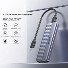 Unitek външна кутия за диск Storage - Case - M.2 NVMe M-key 10 Gbps - S1241B