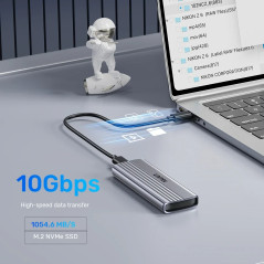 Unitek външна кутия за диск Storage - Case - M.2 NVMe M-key 10 Gbps - S1241B
