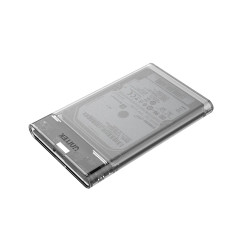 Unitek прозрачна външна кутия за диск Storage Case - DiskGuard Limpid R - 2.5 inch USB 3.0 transparent - S1103A