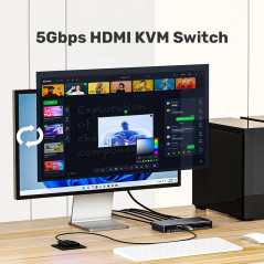Unitek превключвател KVM Switch - HDMI 4K@60Hz - V1309AGY01