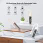 Unitek хъб USB-C/USB-A 3.0 HUB 4 port, Bi-Directional, Detachable Cable, White - H1319AWH01 Unitek хъб USB-C/USB-A 3.0 HUB 4 port, Bi-Directional, Detachable Cable, White - H1319AWH01
