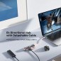 Unitek хъб USB-C/USB-A 3.0 HUB 4 port, Bi-Directional, Detachable Cable, White - H1319AWH01 Unitek хъб USB-C/USB-A 3.0 HUB 4 port, Bi-Directional, Detachable Cable, White - H1319AWH01