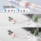 Unitek хъб USB-C/USB-A 3.0 HUB 4 port, Bi-Directional, Detachable Cable, White - H1319AWH01 Unitek хъб USB-C/USB-A 3.0 HUB 4 port, Bi-Directional, Detachable Cable, White - H1319AWH01