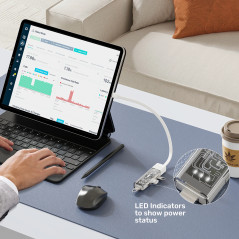 Unitek хъб USB-C/USB-A 3.0 HUB 4 port, Bi-Directional, Detachable Cable, White - H1319AWH01