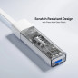 Unitek хъб USB-C/USB-A 3.0 HUB 4 port, Bi-Directional, Detachable Cable, White - H1319AWH01 Unitek хъб USB-C/USB-A 3.0 HUB 4 port, Bi-Directional, Detachable Cable, White - H1319AWH01