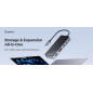 Orico докинг станция Portable Docking station M.2 SATA/NVMe - HDMI, USB3.2-A x 2, USB-C (10Gbps) x 1,USB-C (PD100W), SD/TF - OM2 Orico докинг станция Portable Docking station M.2 SATA/NVMe - HDMI, USB3.2-A x 2, USB-C (10Gbps) x 1,USB-C (PD100W), SD/TF - OM2