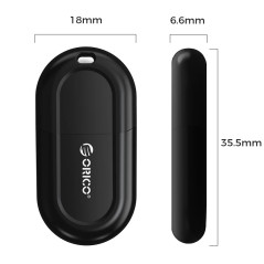 Orico блутут адаптер Bluetooth 5.3 USB adapter, black - BTA-53-BK