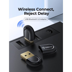 Orico блутут адаптер Bluetooth 5.3 USB adapter, black - BTA-53-BK