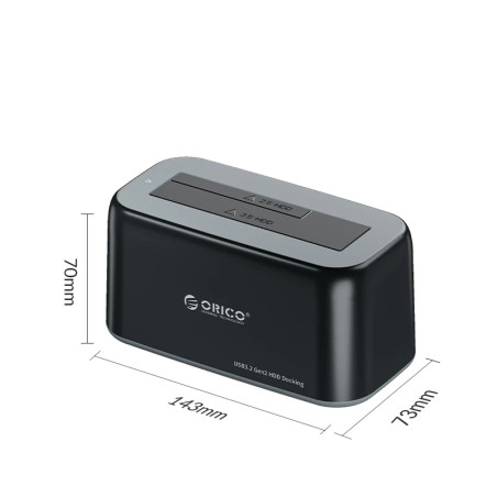 Orico докинг станция Storage - HDD/SSD Dock - 2.5/3.5 inch USB-C/USB-A - 6819C3-V1