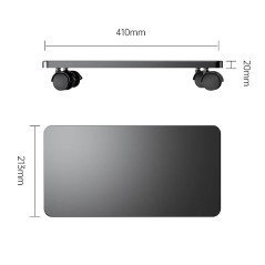 Orico поставка за компютър PC Stand - Computer Bracket - Water Resistant, Black - CPB6-BK