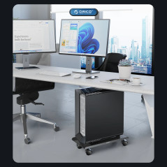 Orico поставка за компютър PC Stand - Computer Bracket - Water Resistant, Black - CPB6-BK
