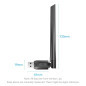 Vention безжичен адаптер WiFi USB adapter Dual Band, 650Mbps, Black - KDTB0 Vention безжичен адаптер WiFi USB adapter Dual Band, 650Mbps, Black - KDTB0