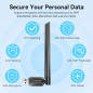 Vention безжичен адаптер WiFi USB adapter Dual Band, 650Mbps, Black - KDTB0 Vention безжичен адаптер WiFi USB adapter Dual Band, 650Mbps, Black - KDTB0