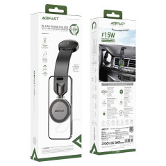 Acefast Стойка за телефон за кола Car phone holder - Magnetic Charging, 360 degree - D37 Black