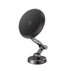 Acefast Зареждаща стойка за телефон за кола Car phone holder - MAG-Charging 15W, Metal, Magnetic Ring, 360 deg, Foldable - D30 -