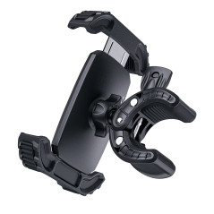 Acefast Стойка за телефон за колело Bicycle phone holder - Anti-skid, Shock-Absorbing - D23 - Black