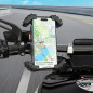 Acefast Стойка за телефон за колело Bicycle phone holder - Anti-skid, Shock-Absorbing - D23 - Black
