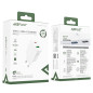 Acefast Универсално зарядно за стена Charger Wall GaN PD20W - A25 - USB-C x 1, USB-A x 1, White