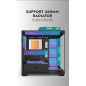 Darkflash кутия Case ATX - DS900 Black - 7 x 120 mm A-RGB fans included, USB-C