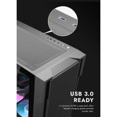 Darkflash кутия Case ATX - DS900 Mesh Black - 4 x 120 mm A-RGB fans included