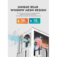 Darkflash кутия Case ATX - DS900 Mesh Black - 4 x 120 mm A-RGB fans included