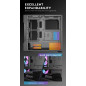 Darkflash кутия Case ATX - DS900 Mesh Black - 4 x 120 mm A-RGB fans included