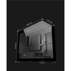 Darkflash кутия Case mATX - DS900M Black - 6 x 120 mm Infinity Mirror A-RGB