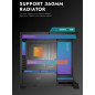 Darkflash кутия Case mATX - DS900M Black - 6 x 120 mm Infinity Mirror A-RGB