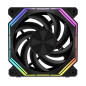 Darkflash Комплект вентилатори Fan Pack 3-in-1 3x120mm - INF34 Black, Daisy-Chain, Addressable RGB