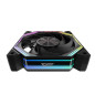 Darkflash Комплект вентилатори Fan Pack 3-in-1 3x120mm - INF34 Black, Daisy-Chain, Addressable RGB