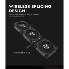 Darkflash Комплект вентилатори Fan Pack 3-in-1 3x120mm - INF34 Black, Daisy-Chain, Addressable RGB|Вентилатори|Darkflash|46,67 лв.