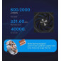 Darkflash Комплект вентилатори Fan Pack 3-in-1 3x120mm - INF34 Black, Daisy-Chain, Addressable RGB