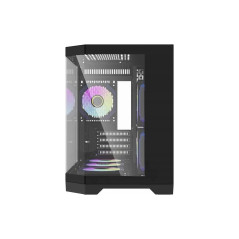 Aigo кутия Case mATX - FT418 Black - 6 x 120 mm A-RGB fans included