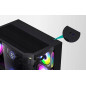 Aigo кутия Case mATX - FT418 Black - 6 x 120 mm A-RGB fans included