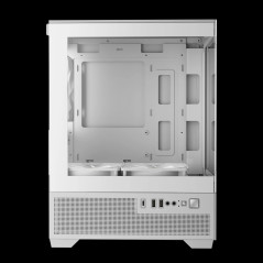 Gamdias кутия Case mATX - AURA GC9M Elite White - 3 x 120 mm A-RGB, USB-C, Tempered Glass