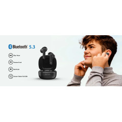 Genius безжични слушалки TWS Bluetooth 5.3 Earphones HS-M910BT Black