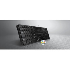 Genius клавиатура Slim Keyboard SlimStar 126 White - Copilot, Low profile Chocolate