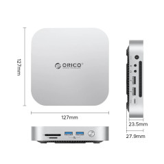 Orico докинг станция SSD Docking station M.2 NVMe - USB-C(10Gbps) x 1, USB3.2 x 2, USB2.0 x 2, M.2 x 1, Audio, SD/TF 4.0 - MiniL