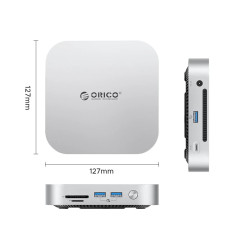 Orico докинг станция SSD Docking station M.2 NVMe - USB4(40Gbps) x 1, USB3.2(10Gbps) x 3, M.2 SSD x 2, SD/TF 4.0 - MiniLink M47P