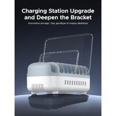Orico зарядна станция за мобилни устройства Charger Station 220V - 10 x USB 120W white - DUK-10P-EU-WH