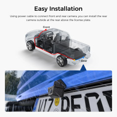 VIOFO водоустойчива камера за заден ход Waterproof Rear Camera - RWC200 - 2K Quad HD, 9.5m cable included|Видеорегистратори|VIOFO|183,33 лв.