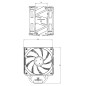 Thermalright охладител CPU Cooler Burst Assassin 120 EVO Dark - LGA1851/LGA1700/AM5