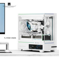 Thermalright кутия Case mATX - TL-M10 White - 9.16 inch LCD Display, USB-C
