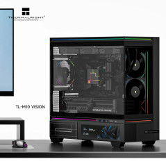 Thermalright кутия Case mATX - TL-M10 Black - 9.16 inch LCD Display, USB-C