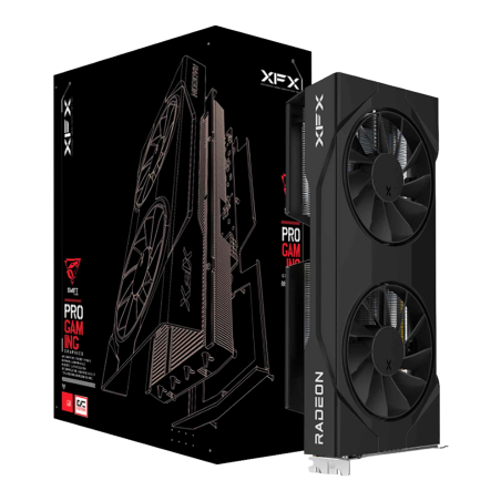 XFX SWIFT AMD Radeon RX 9060 Gaming Edition with 8GB GDDR6 HDMI 2xDP, AMD RDNA 4