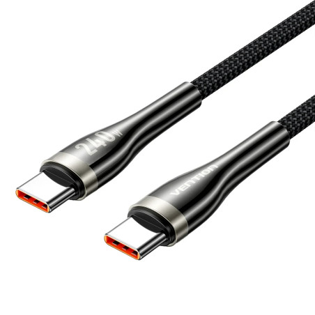 Vention кабел Cable - USB2.0 Type-C to Type-C - 5A Fast Charging, 240W, PD3.1, 1.2m - CTYBAV
