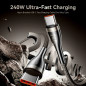 Vention кабел Cable - USB2.0 Type-C to Type-C - 5A Fast Charging, 240W, PD3.1, 1.2m - CTYBAV