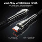 Vention кабел Cable - USB2.0 Type-C to Type-C - 5A Fast Charging, 240W, PD3.1, 1.2m - CTYBAV